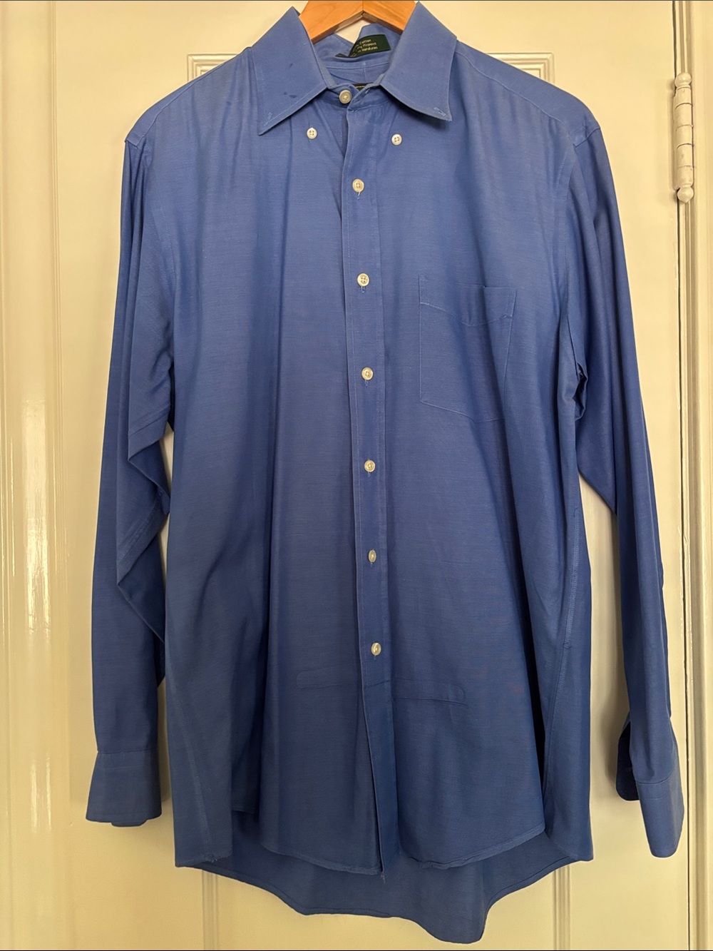 Embassy Row Classic Men's Button-Down Dress Shirt - Blue